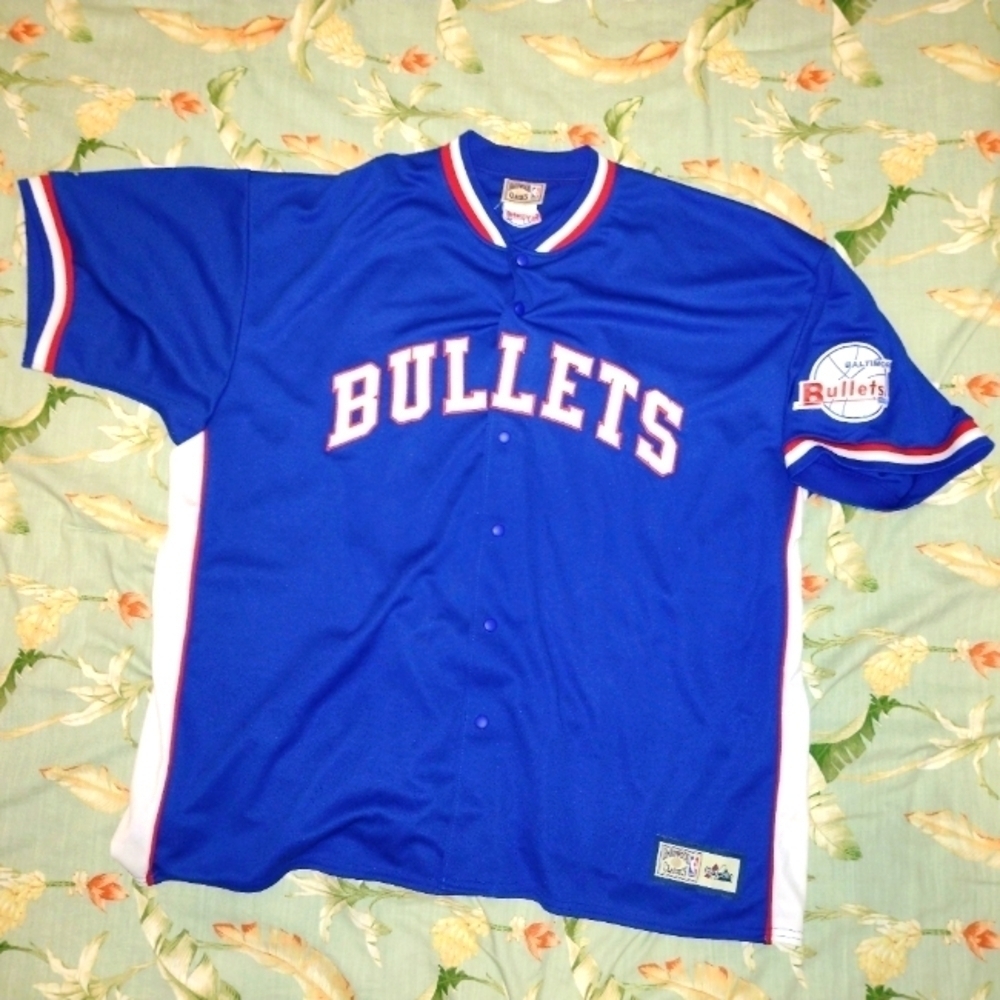 Baltimore Bullets Washington DC Button Down Jersey Jacket Men's XXL 2XL